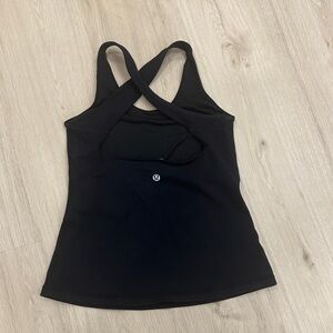lululemon athletica Black Cross-Strap Tank Top